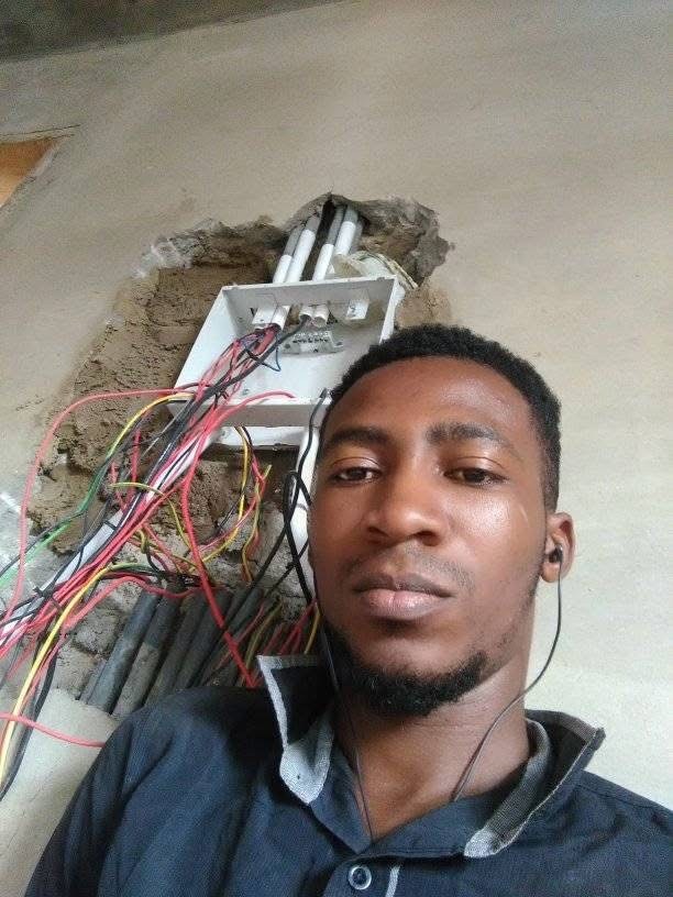 On-site electrical work
