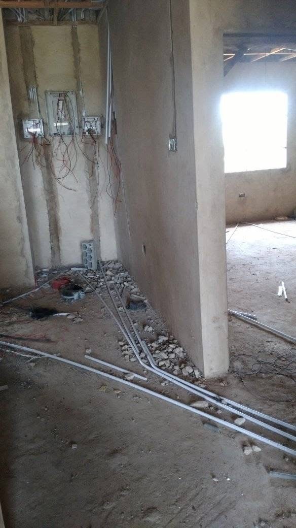 Conduit routing in progress