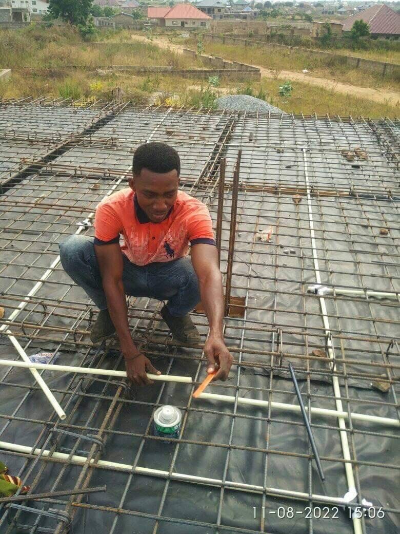 Conduits within slab reinforcement